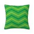 thumbnail image 1 of LNWH Decorative Pillow Covers, Green Wavy Lines Square Sofa Decorative Knit Pillow Case, 16"x16", 1 of 8