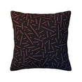thumbnail image 1 of LNWH Decorative Pillow Covers, Line Texture Square Sofa Decorative Knit Pillow Case, 16"x16", 1 of 8