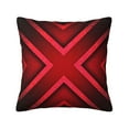 thumbnail image 1 of LNWH Decorative Pillow Covers, Red Grid Design Square Sofa Decorative Knit Pillow Case, 12"x12", 1 of 8