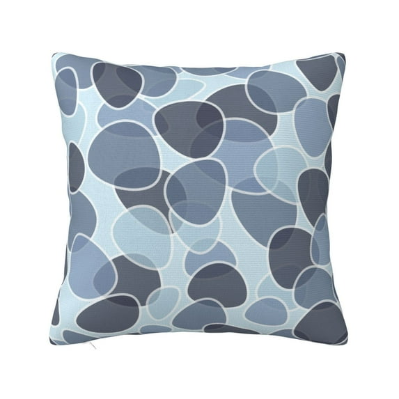 LNWH Decorative Pillow Covers, Seamless Pebbles Square Sofa Decorative Knit Pillow Case, 20"x20"