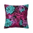 thumbnail image 1 of LNWH Decorative Pillow Covers, Tropical Jungle Square Sofa Decorative Knit Pillow Case, 12"x12", 1 of 8