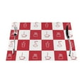 thumbnail image 1 of LNWH Delicious Food Red Pattern Placemats, 4 PCS Heat Resistant Washable PVC Table Mats, 18"x12", 1 of 6