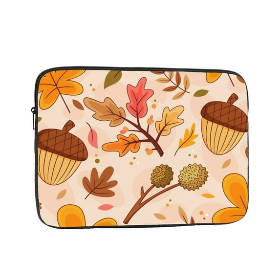 LNWH Foliage Leaf Fall Decoration Pattern Laptop Sleeve, Notebook Computer Pocket Tablet Briefcase Carrying Bag, 12 inch Laptop Case
