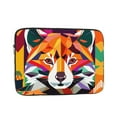thumbnail image 1 of LNWH Geometric Colorful Bear Pattern Laptop Sleeve, Notebook Computer Pocket Tablet Briefcase Carrying Bag, 17 inch Laptop Case, 1 of 8