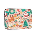 thumbnail image 1 of LNWH Gifts from Santa Green Pattern Laptop Sleeve, Notebook Computer Pocket Tablet Briefcase Carrying Bag, 17 inch Laptop Case, 1 of 8