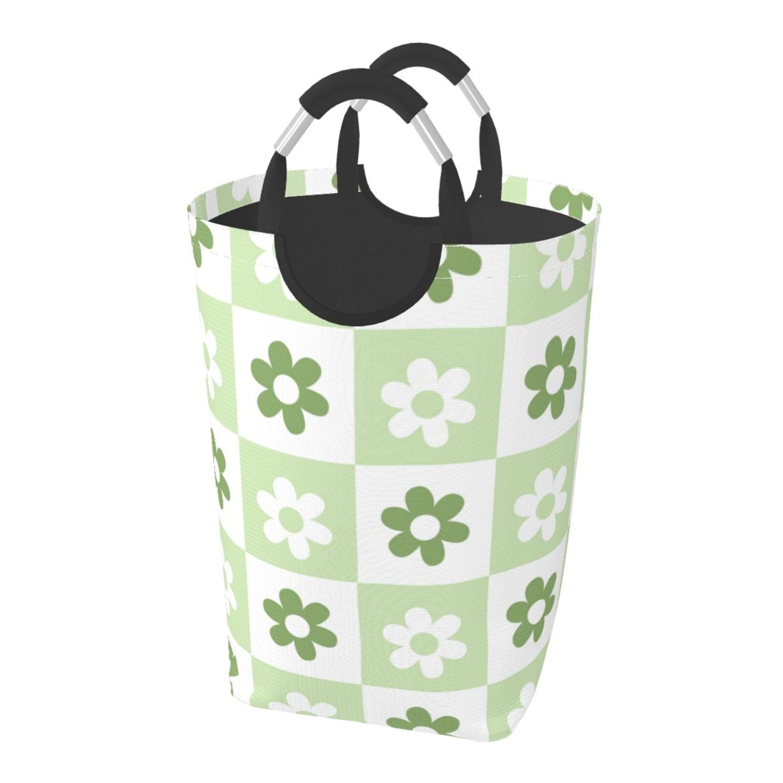 Flower Print Laundry Basket