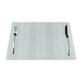thumbnail image 1 of LNWH Grey Texture Abstract Pattern Placemats, 4 PCS Heat Resistant Washable PVC Table Mats, 18"x12", 1 of 6