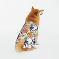 thumbnail image 1 of LNWH Hand Drawn Abstract Decorative Motif Pattern Dog Clothes, Breathable Warm Cotton Pet Clothes 5X-Large, 1 of 8