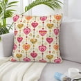 thumbnail image 1 of LNWH Heart Shape Valentines Pattern Throw Pillow Covers, Square Soft Linen Decorative Pillow Cases, 20"x20" Inch, 1 of 8