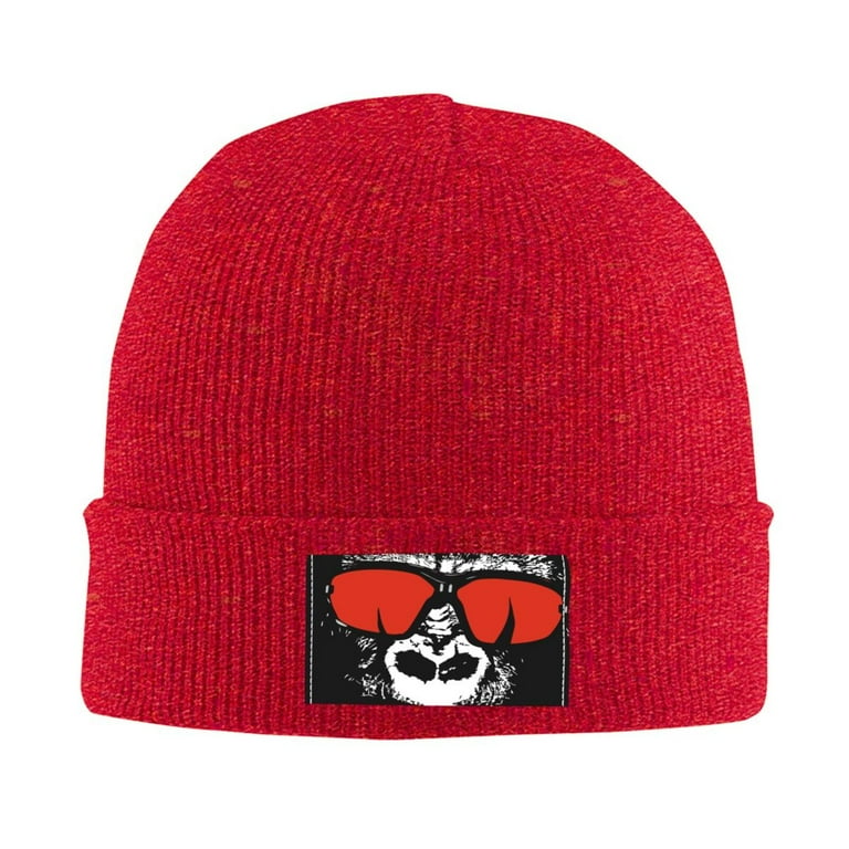 LNWH Knitted Acrylic Hat, Angry Gorilla Pattern Winter Beanie Hat