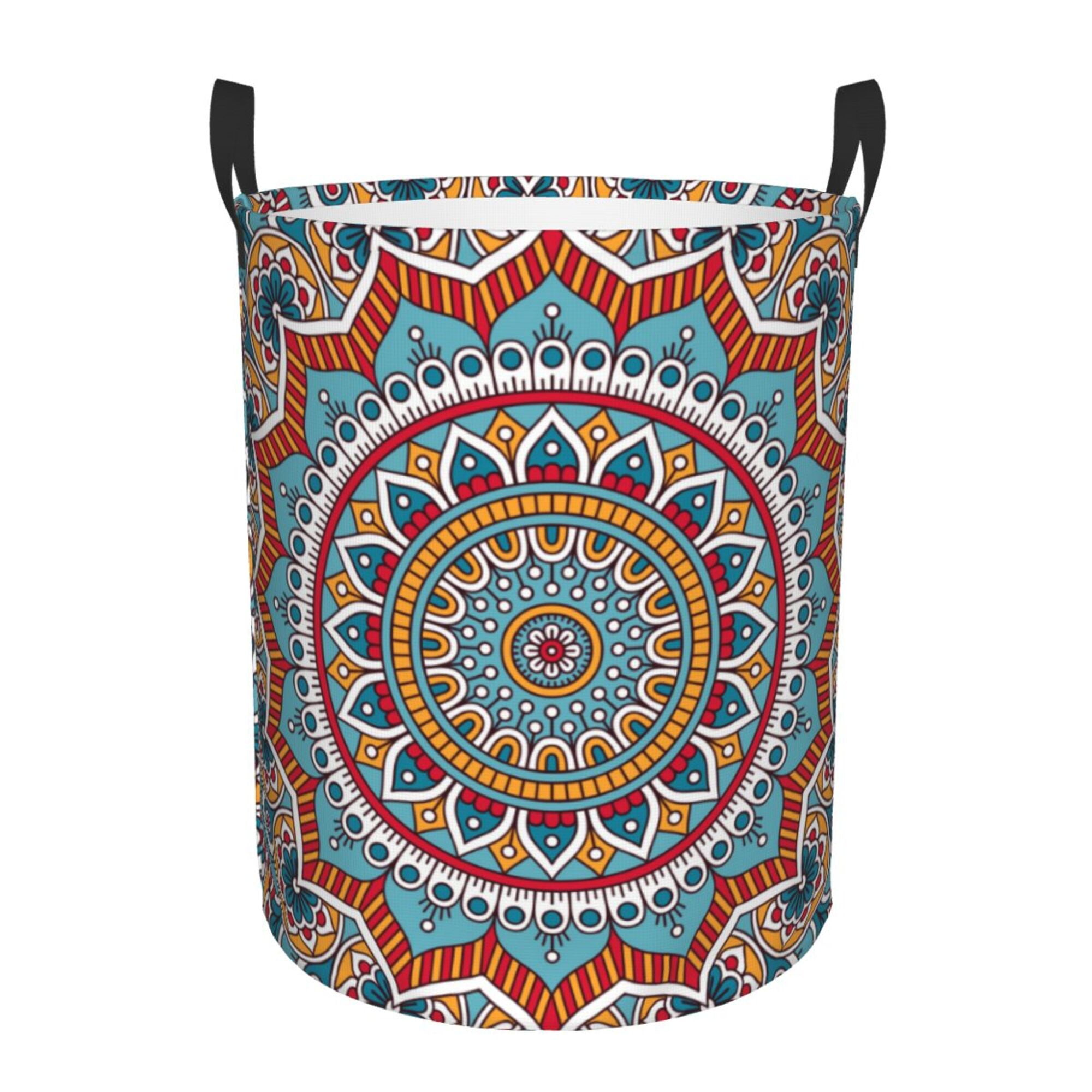 LNWH Laundry Basket, Aesthetic Mandala Art Pattern Foldable Laundry