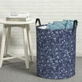 thumbnail image 1 of LNWH Laundry Basket, Paisley Abstract Floral Pattern Foldable Laundry Hamper with Handles Waterproof, Small Size, 1 of 8