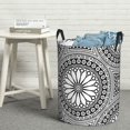 thumbnail image 1 of LNWH Laundry Basket, Vintage Abstract Aztec Pattern Foldable Laundry Hamper with Handles Waterproof, Small Size, 1 of 8