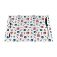 thumbnail image 1 of LNWH Memphis 90s Colorful Geometric Pattern Placemats, 6 PCS Heat Resistant Washable PVC Table Mats, 18"x12", 1 of 6