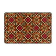 thumbnail image 1 of LNWH Moroccan Vintage Texture Pattern Rugs Doormat, Non-Slip Absorbent Bath Mat, 36"x24", 1 of 8