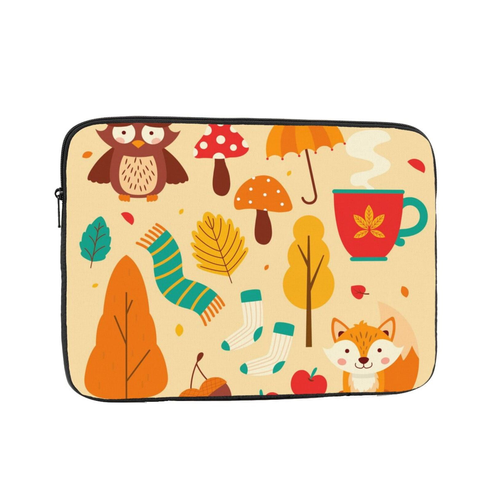 LNWH Nature Leaf Collection Fall Pattern Laptop Sleeve, Notebook ...