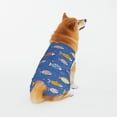 thumbnail image 1 of LNWH Ocean & Fish Doodles Pattern Dog Clothes, Breathable Warm Cotton Pet Clothes 3X-Large, 1 of 8