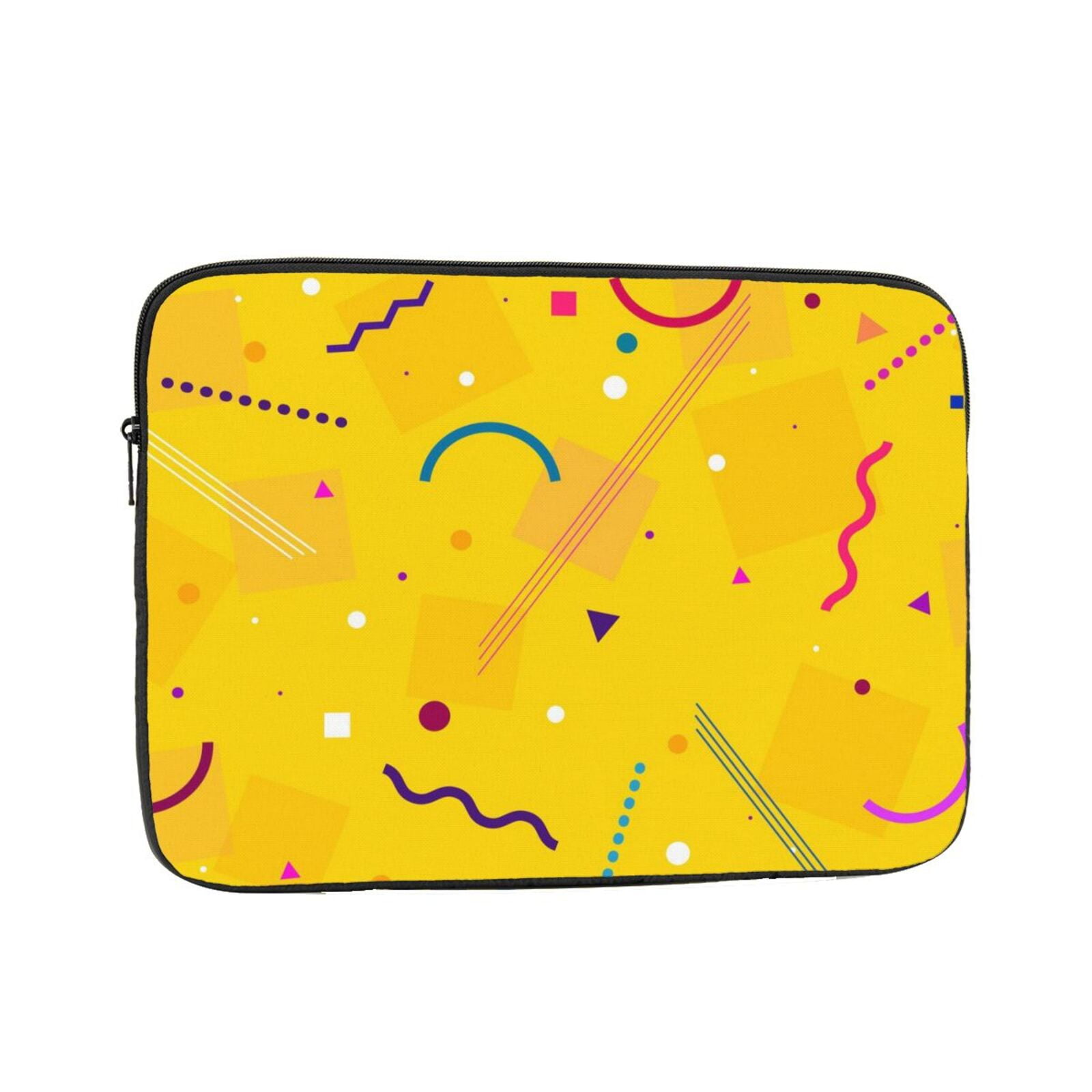 LNWH Orange Abstract Lines Pattern Laptop Sleeve, Notebook Computer