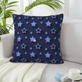thumbnail image 1 of LNWH Purple Star Geometric Throw Pillow Covers, Square Soft Linen Decorative Pillow Cases, 16"x16", 1 of 8
