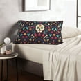 thumbnail image 1 of LNWH Rectangle Pillow Cover, Traditional Day Of The Dead Skull Cushion Covers Pillowcase for Couch Bedroom Sofa, 20"x30", 1 of 7