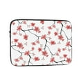 thumbnail image 1 of LNWH Red Flower Doodle Pattern Laptop Sleeve, Notebook Computer Pocket Tablet Briefcase Carrying Bag, 10 inch Laptop Case, 1 of 8