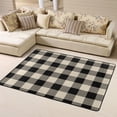 thumbnail image 1 of LNWH Retro Geometric Plaid Rug for Bedroom Living Room, Non-Slip Soft Foldable Carpet, 63" x 48", 1 of 6