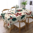 thumbnail image 1 of LNWH Retro Happy Christmas Background Pattern Rectangle Tablecloth, Resistant Wrinkle Resistant Washable Table cloth, 54x72in, 1 of 8