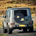 thumbnail image 1 of LNWH Retro Sunset Camping Adventure Pattern Waterproof Spare Tire Cover, Universal Spare Tire Wheel Covers 17 inch, 1 of 8