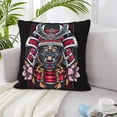 thumbnail image 1 of LNWH Samurai Girl Warrior Throw Pillow Covers, Square Soft Linen Decorative Pillow Cases, 20"x20", 1 of 8