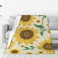 thumbnail image 1 of LNWH Sunflower Harvest Farm Pattern Pattern Throw Blanket, Flannel Sofa Blankets for All Seasons, 60"x50", 1 of 8