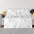 thumbnail image 1 of LNWH Super Soft Flannel Bed Blanket, Cozy Fluffy Warm All Seasons Glacier Abstraction Pattern Throw Blankets for Sofa Bedding, 40"x30", 1 of 8