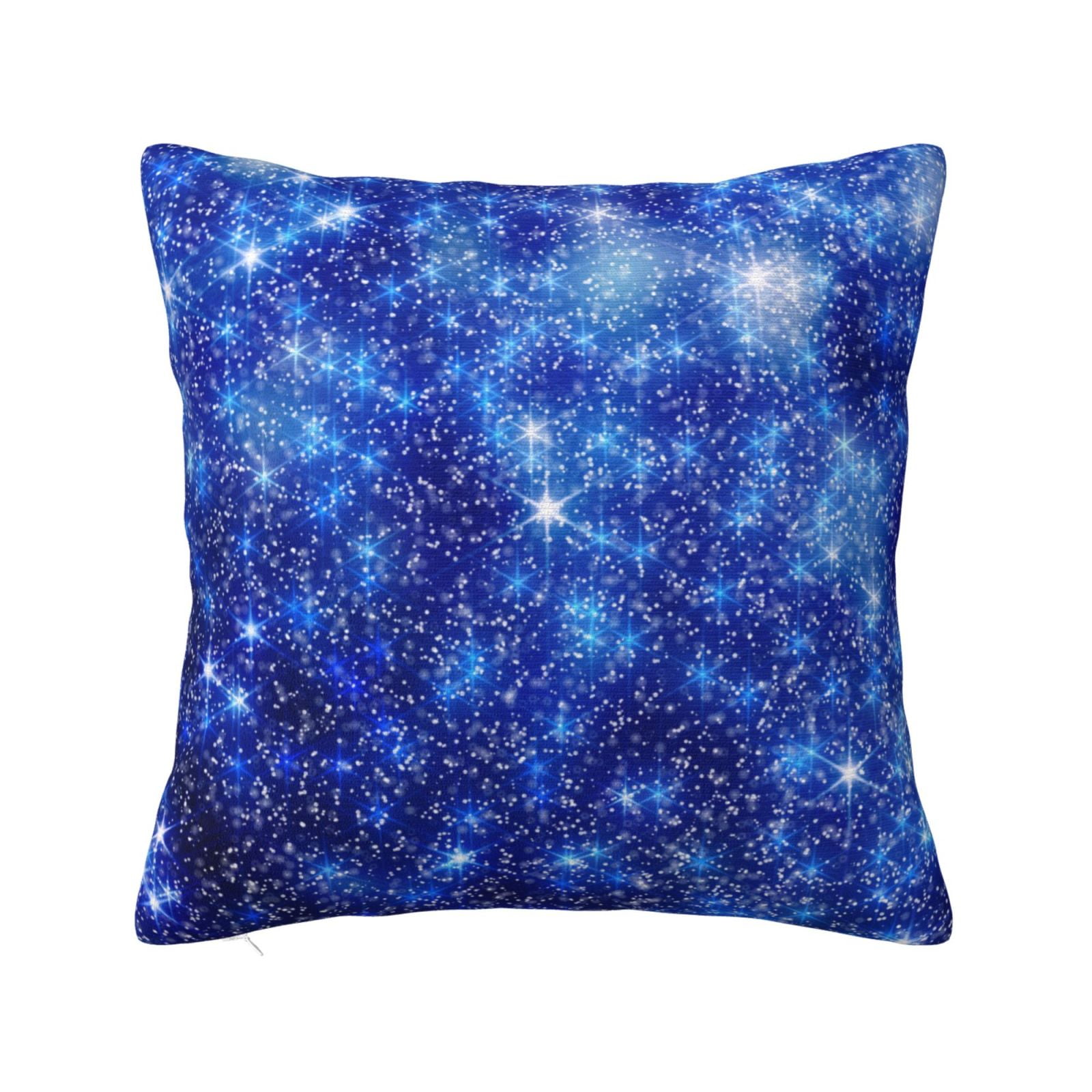 LNWH Throw Pillows, Blue Meteor Square Sofa Decorative Knit Pillow