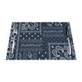 thumbnail image 1 of LNWH Traditional Ethnic Art Pattern Placemats, 4 PCS Heat Resistant Washable PVC Table Mats, 18"x12", 1 of 6