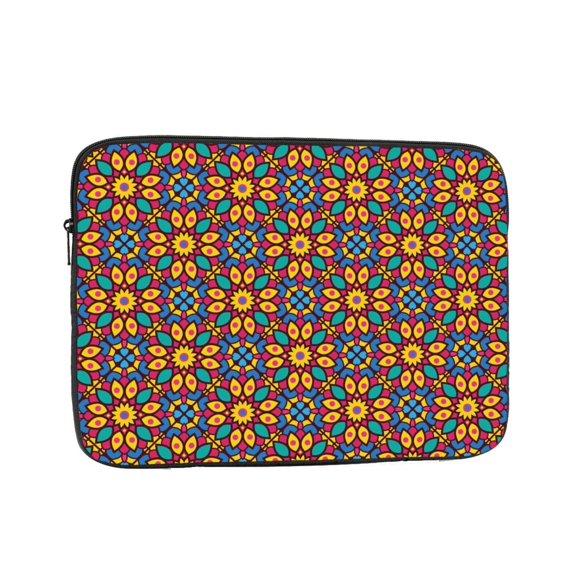 LNWH Tribal Ethnic Aztec Paisley Pattern Laptop Sleeve, Notebook Computer Pocket Tablet Briefcase Carrying Bag, 13 inch Laptop Case