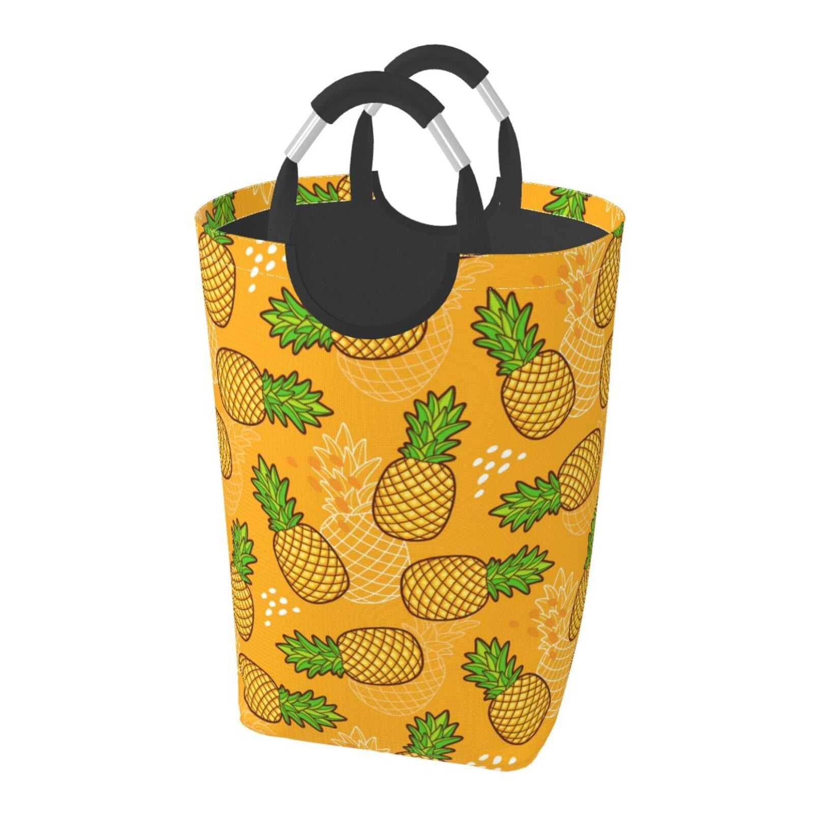 Neon Mix Fruit Pineapple Hawaiian Print Laundry Basket