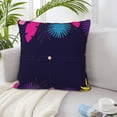 thumbnail image 1 of LNWH Vector Tropical Leaves Throw Pillow Covers, Square Soft Linen Decorative Pillow Cases, 20"x20", 1 of 8