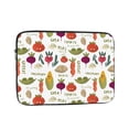 thumbnail image 1 of LNWH Vegetable Corn Tomato Food Pattern Laptop Sleeve, Notebook Computer Pocket Tablet Briefcase Carrying Bag, 12 inch Laptop Case, 1 of 8