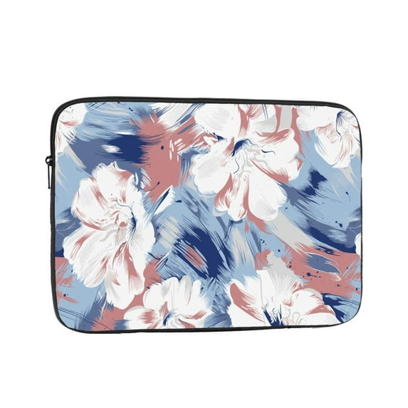 LNWH Watercolor Floral Pattern Laptop Sleeve, Notebook Computer Pocket Tablet Briefcase Carrying Bag, 13 inch Laptop Case