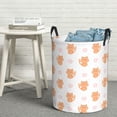 thumbnail image 1 of LNWH Waterproof Laundry Basket with Handles, Cartoon Flower Pet Cat Seamless Pattern Foldable Laundry Hamper, Medium Size, 1 of 8