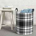 thumbnail image 1 of LNWH Waterproof Laundry Basket with Handles, Scottish Black Plaid Seamless Pattern Foldable Laundry Hamper, Medium Size, 1 of 8