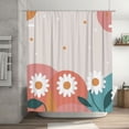 thumbnail image 1 of LNWH Waterproof Shower Curtain, Polyester Nature Spring Art Floral Pattern Bathroom Shower Curtains Sets with 12 Shower Curtain Hooks, 72x72 Inches, 1 of 8