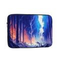 thumbnail image 1 of LNWH Winter Flame Forest Pattern Laptop Sleeve, Notebook Computer Pocket Tablet Briefcase Carrying Bag, 10 inch Laptop Case, 1 of 8