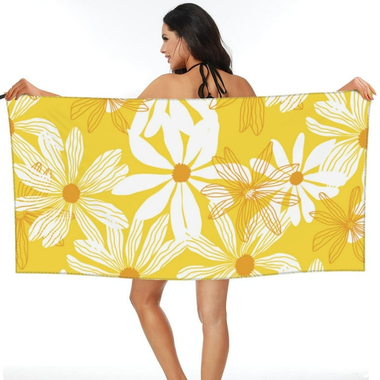 Yellow patterned hand towels sale