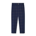 thumbnail image 1 of LNWUY (18 Months-13 Years) Boys Trousers Children's Casual Loose Comfy Student Wear Solid Color Striped Suit Trousers Dark Blue 10-11 Years, 1 of 2