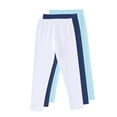 thumbnail image 1 of LNWUY 3 Pack Girls Leggings Thick Cotton Leggings for Girls Kids Solid Color Stretchy Bottom Pants Full Length Pants White 9-10Years, 1 of 2
