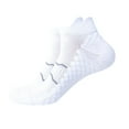thumbnail image 1 of LNWUY Ankle Running Socks For Men and Women, Athletic Wicking Thick Soft Breathable Low Cut With Tab Casual Sports Socks White Free Size, 1 of 4
