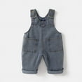 thumbnail image 1 of LNWUY Baby Denim Overalls Spring and Autumn Baby Fashion Pants Boys Cute Soft Comfy Breathable Denim Pants Blue 12-18 Months, 1 of 7
