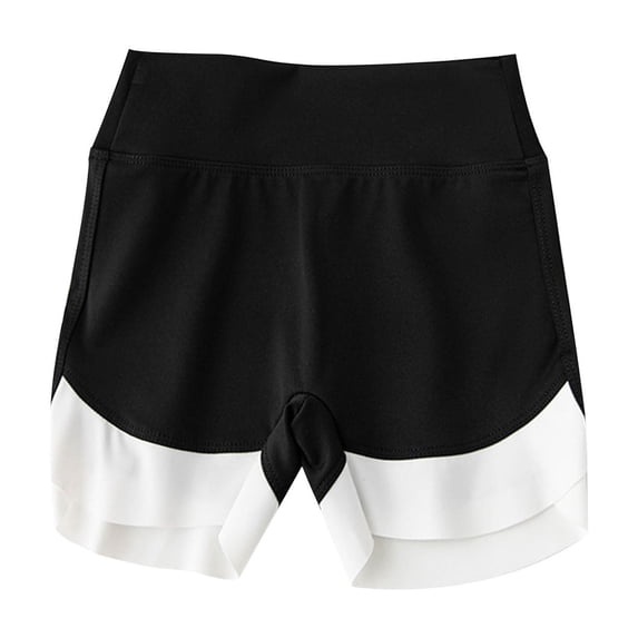 LNWUY Children's Bottom Shorts Without Pockets Spring Summer Thin Breathable Comfortable Girls' Pants Shorts Black 14 Years