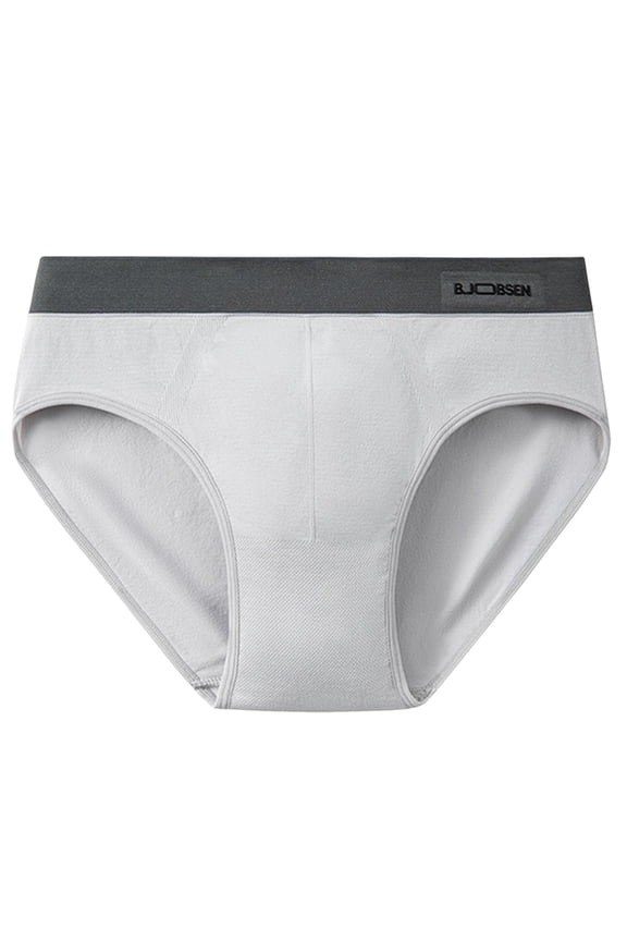 Cotton Underwear, Suitable for Autumn and Winter Wear. Mid Rise Soft Breathable Comfortable Men's Triangle Shorts Gray M