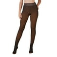 thumbnail image 1 of LNWUY Fleece Lined Tights Women Leggings High Elasticity Warm Sheer Fleece Pantyhose Winter Thick Thermal Tights Brown XL, 1 of 9